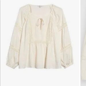 Madewell peasant blouse
